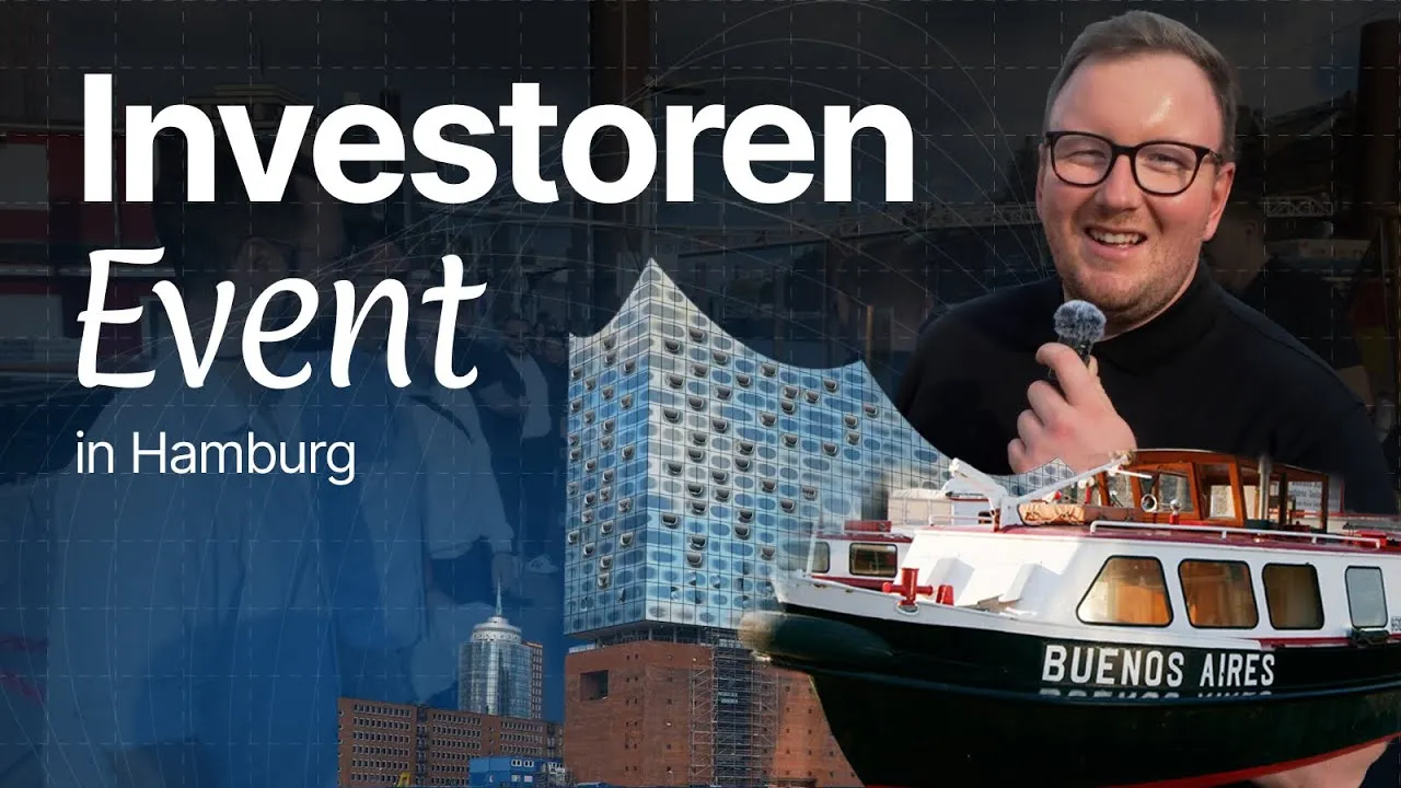 Videovorschau: Immobilien-Investoren aus ganz Deutschland - Exklusiver Barkassenfahrt in Hamburg VLOG 004